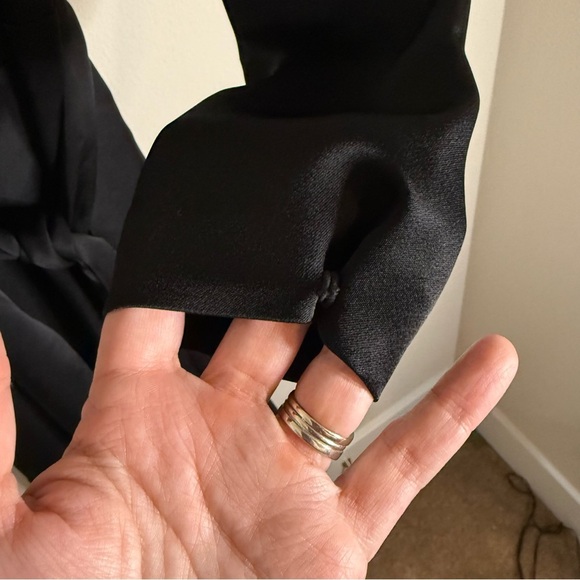 Ba&sh x Jay Ahr Black Janeiro Wrap Dress Size 6 - Picture 7 of 11